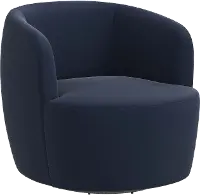 48-10VLVINK Hunter Velvet Ink Swivel Chair - Skyline Furniture