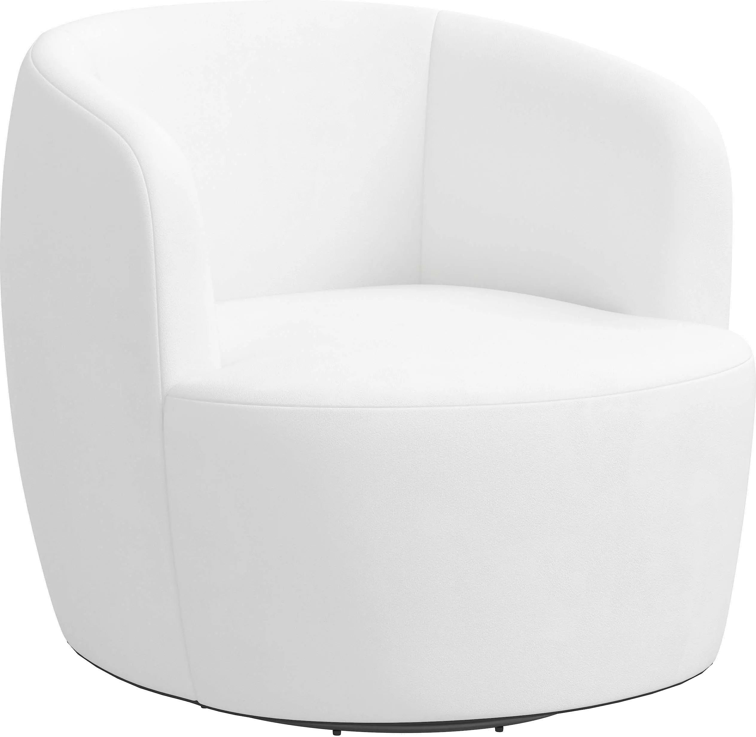 48-10VLVWHT Hunter Velvet White Swivel Chair - Skyline Furniture-1