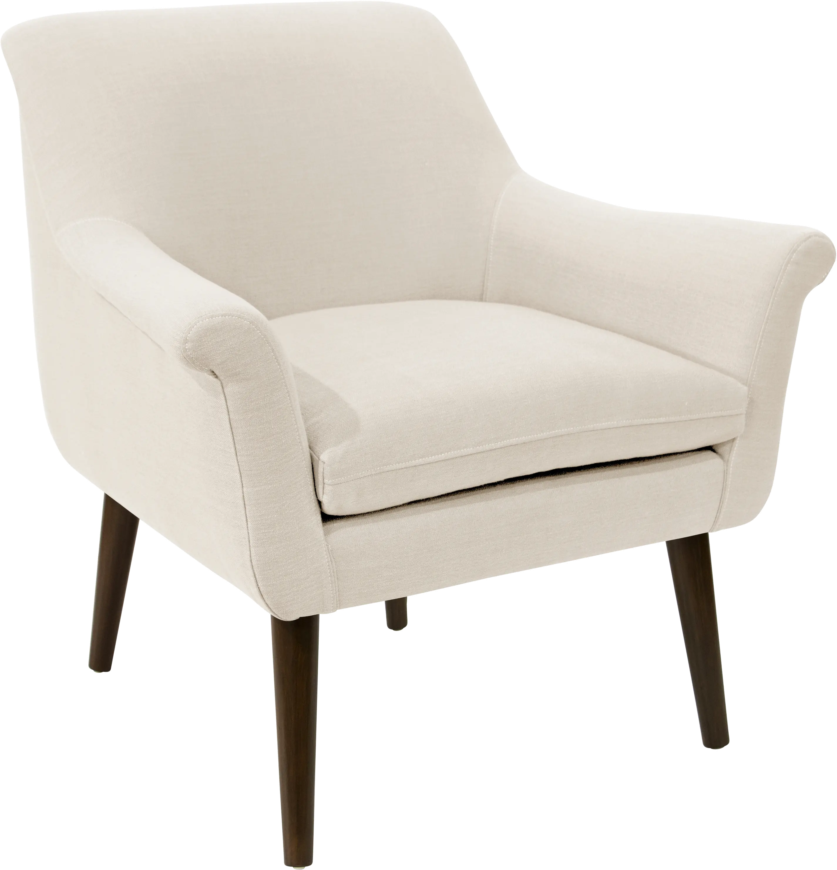 9005LNNTLC Charlotte Linen Talc Accent Chair - Skyline Furniture-1