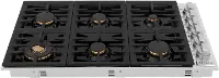 RC-BR-36-PBT ZLINE Gas Cooktop - Stainless Steel, Black 36 Inch