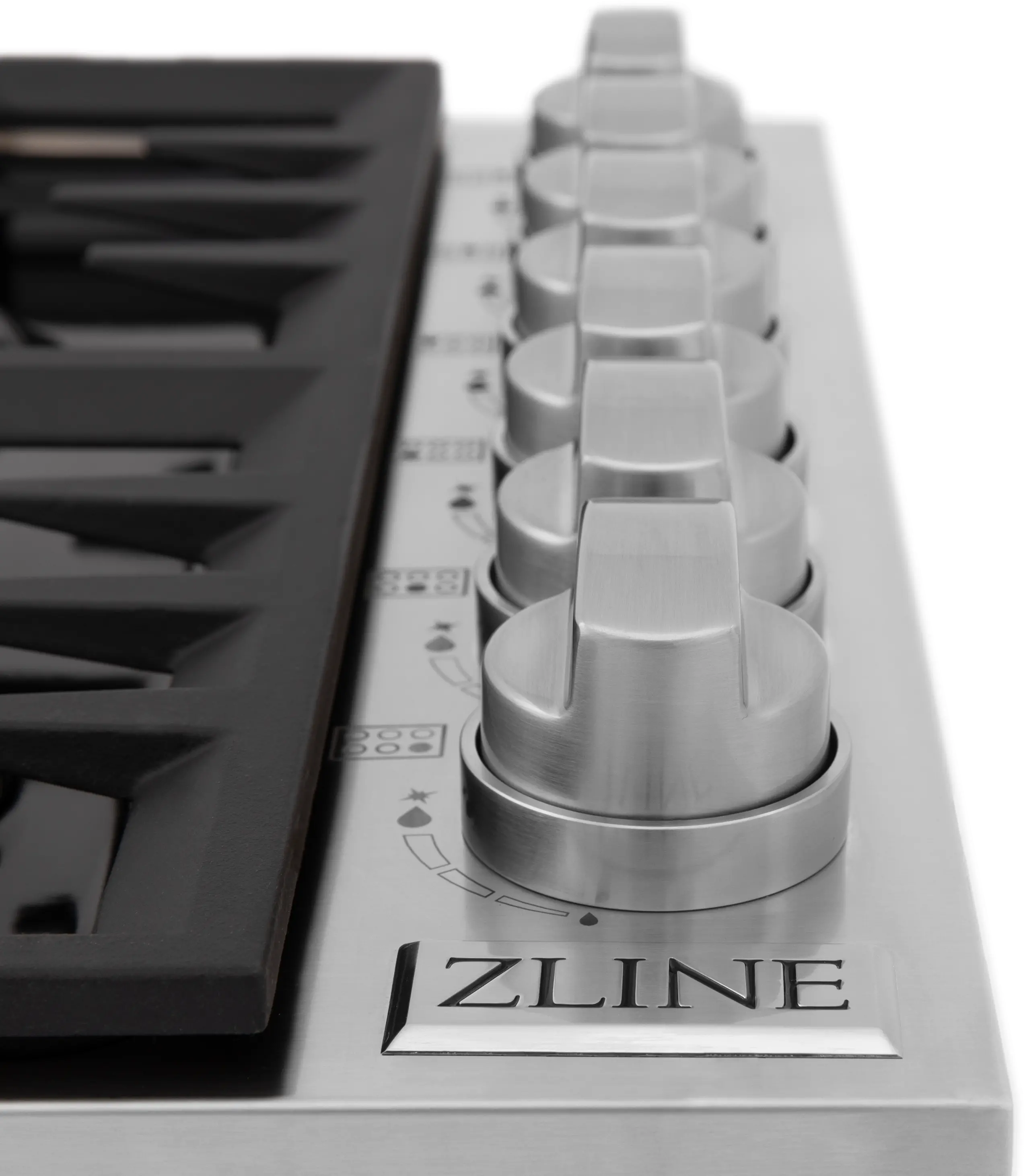 RC-BR-36-PBT ZLINE Gas Cooktop - Stainless Steel, Black 36 Inch-2