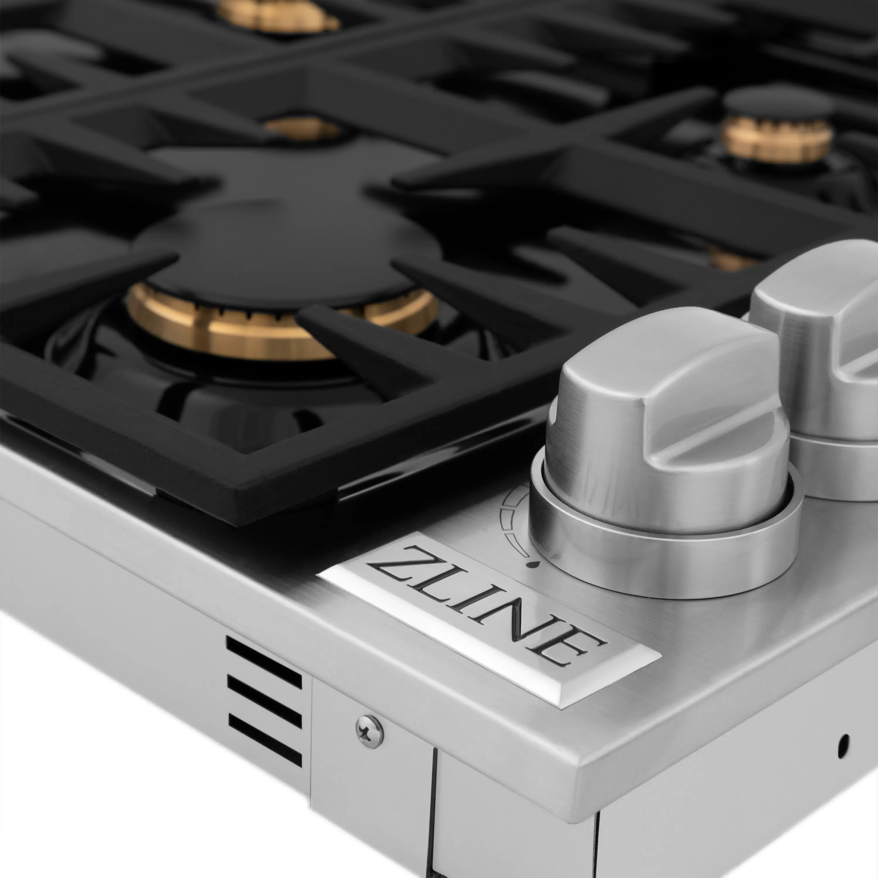 RC-BR-36-PBT ZLINE Gas Cooktop - Stainless Steel, Black 36 Inch-4