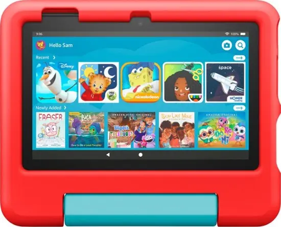 B099HF2WGM Amazon Fire 7 Kids Tablet 16GB - Red-2