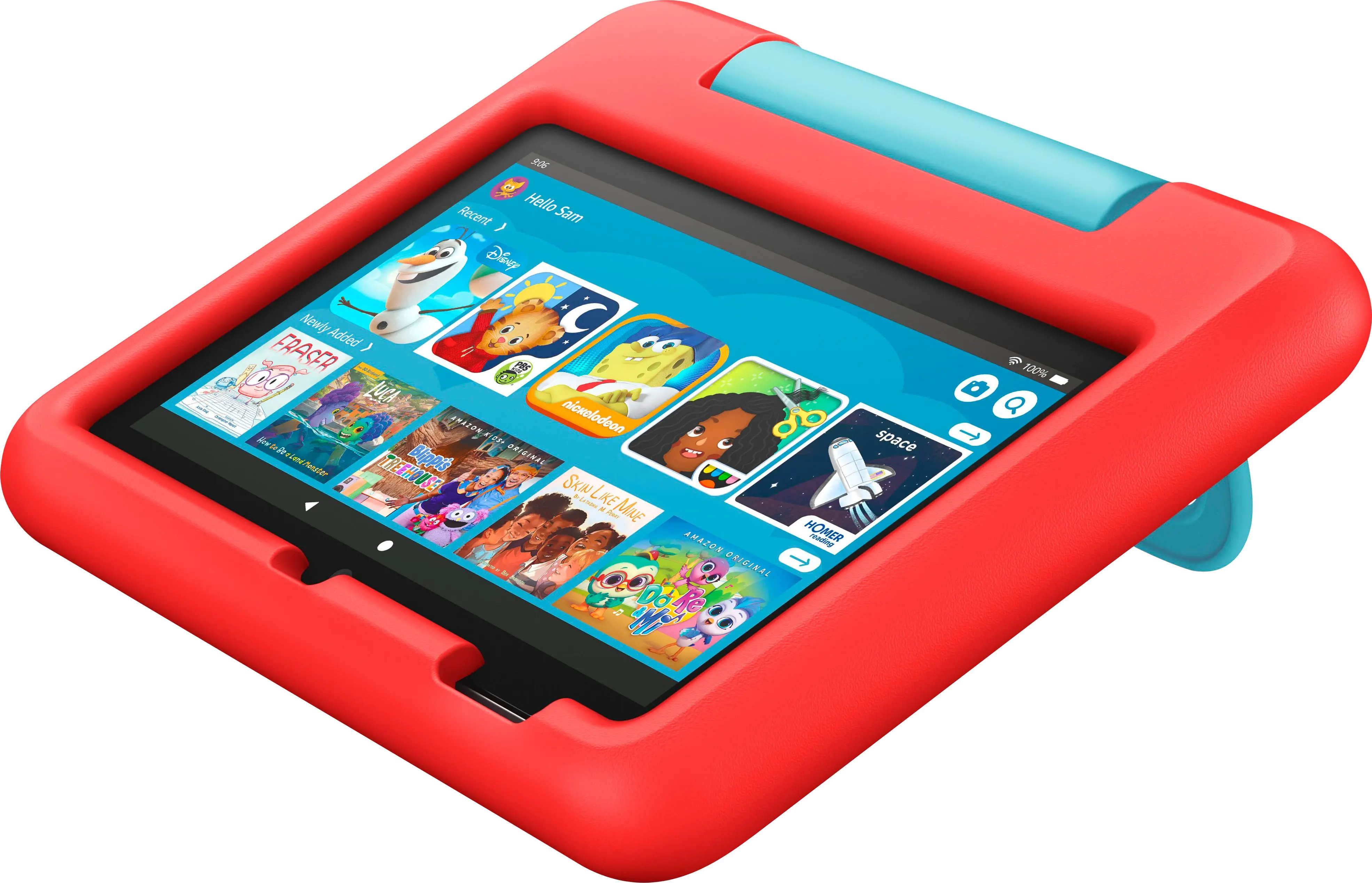 B099HF2WGM Amazon Fire 7 Kids Tablet 16GB - Red-1
