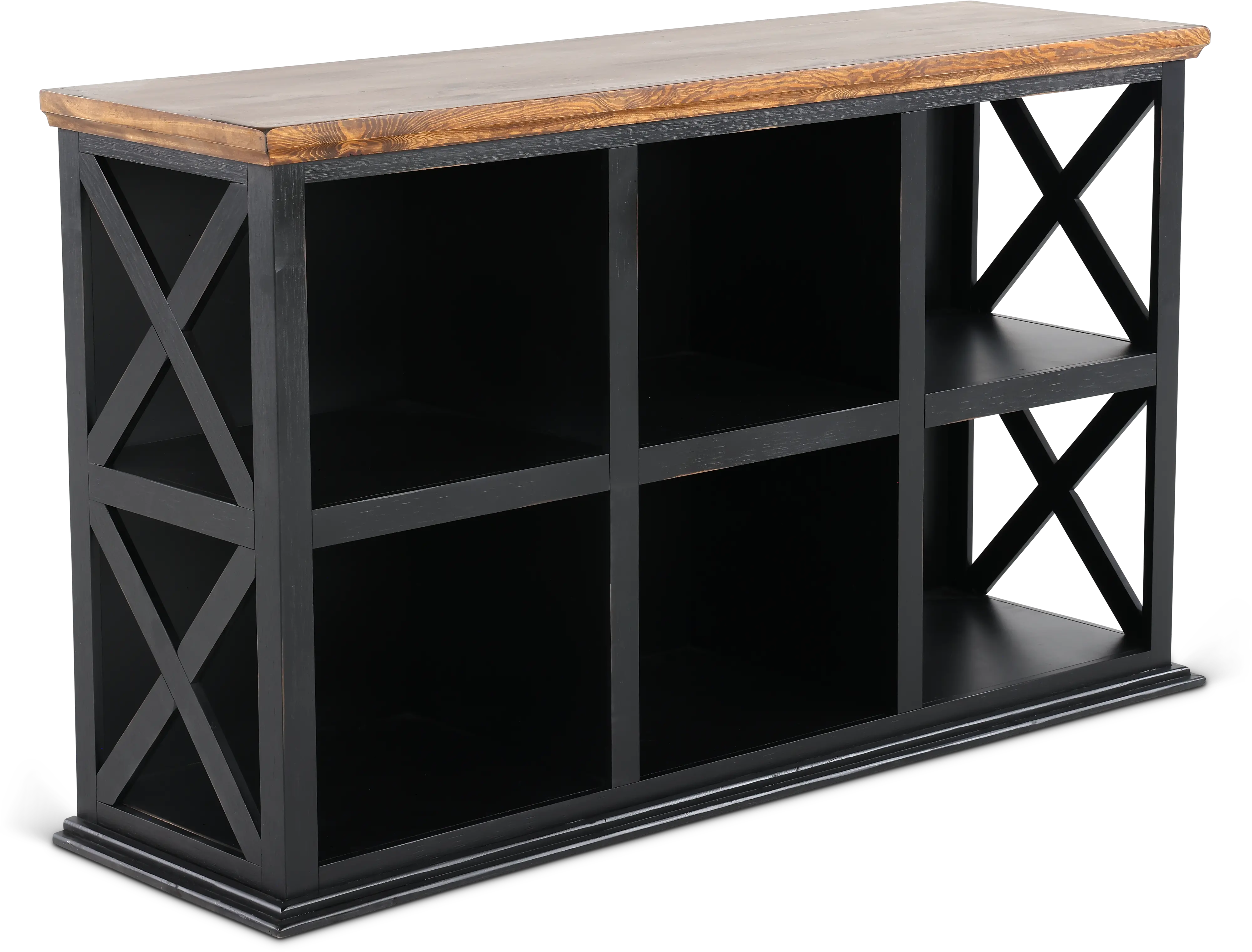 Qatar 54  Black TV Stand-1