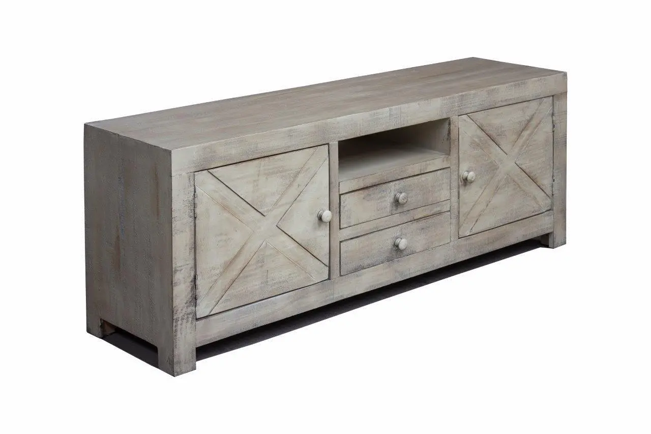 Charlotte 62  Eggshell White TV Stand-1