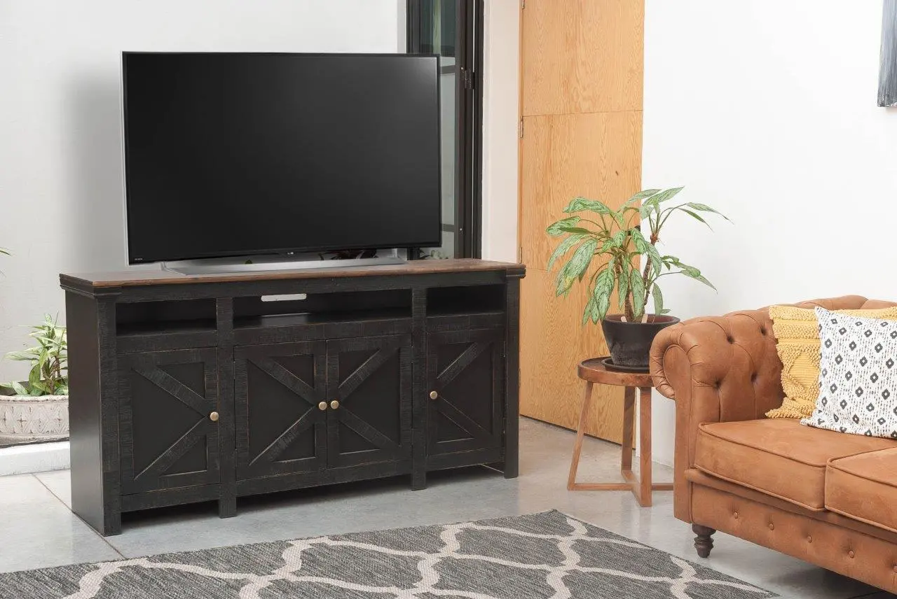 Oregon 72  Black TV Stand-2