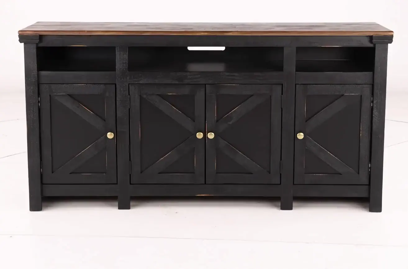 Oregon 72  Black TV Stand-5