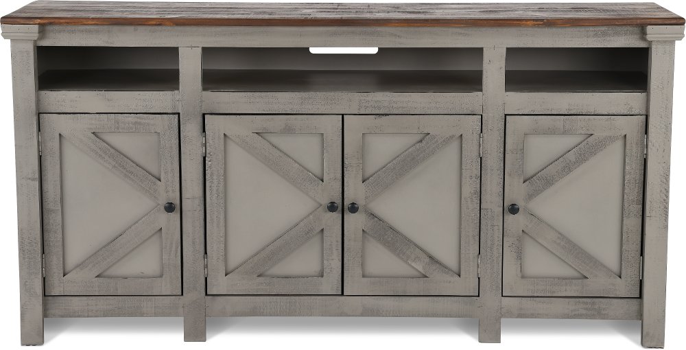 Oregon 72" Gray TV Stand