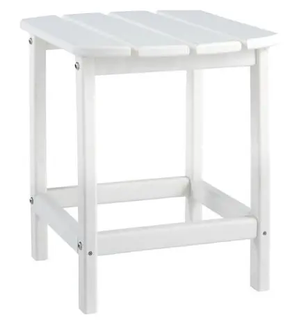 Atlantic White Patio Side Table-1