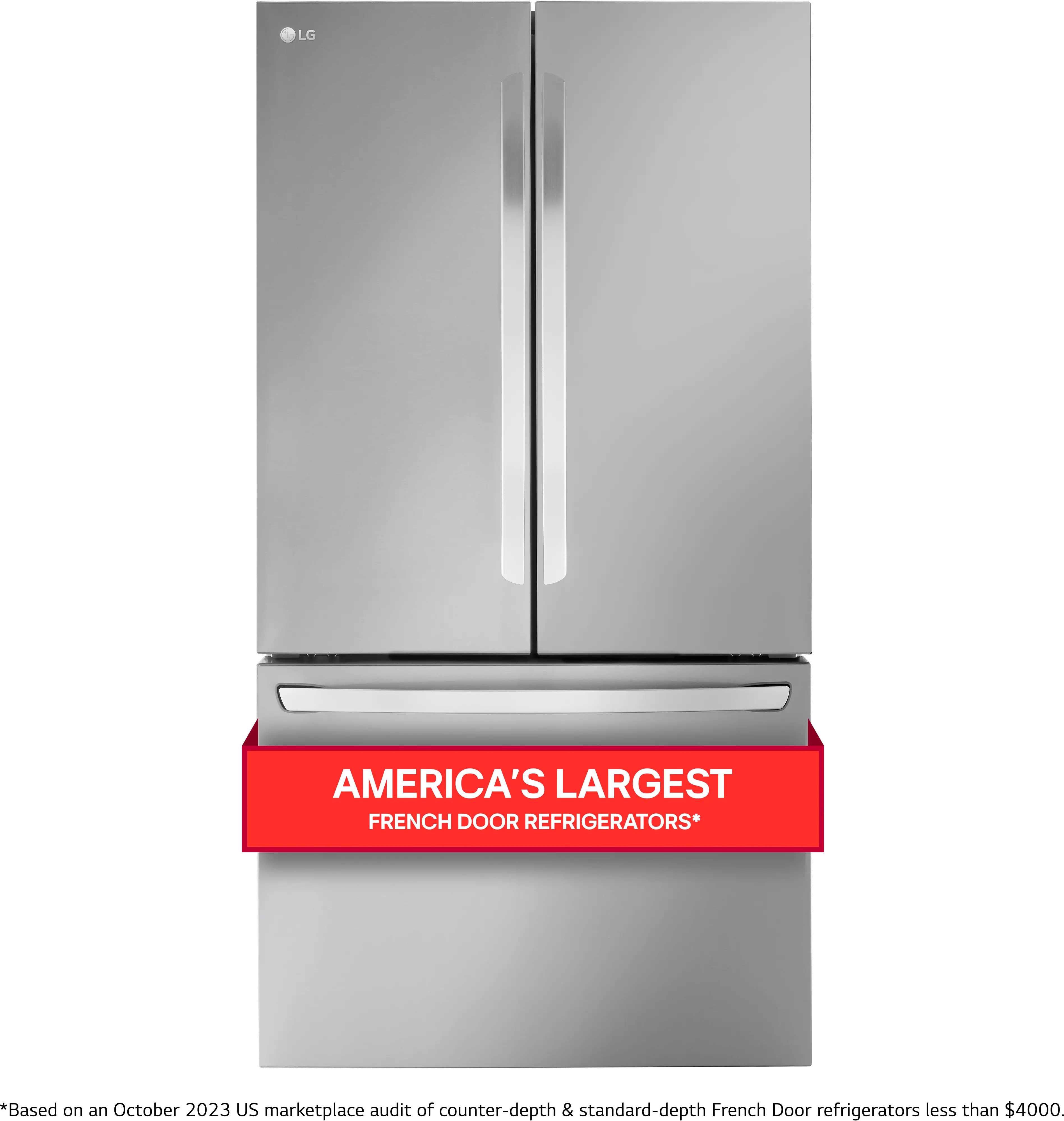 LRFLC2706S LG 27 cu ft French Door Refrigerator - Counter Depth Stainless Steel-1