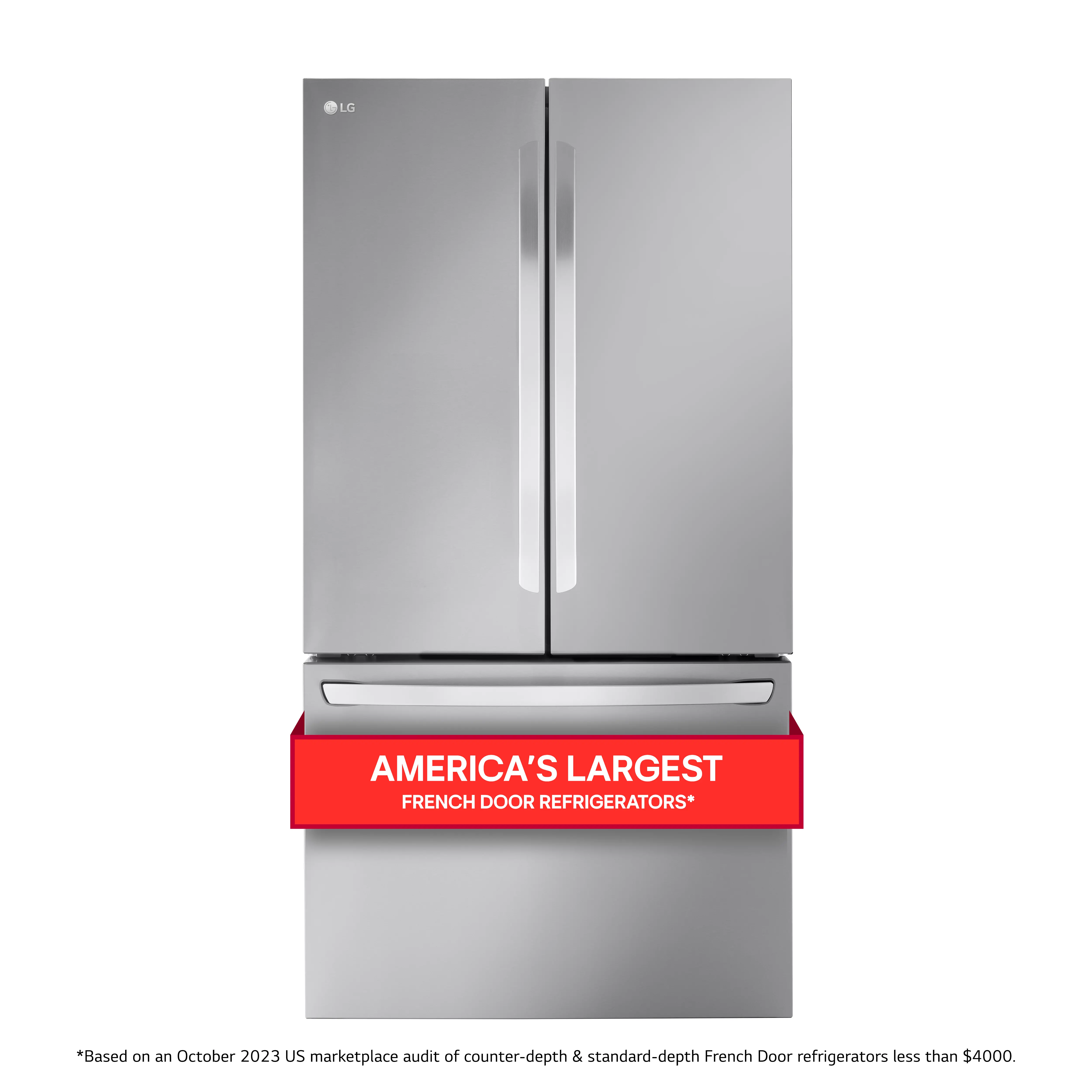 LRFLC2706S LG 27 cu ft French Door Refrigerator - Counter Depth Stainless Steel-2