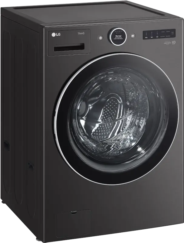 WM6700HBA LG 5 cu ft Front Load Washer - Black Steel 6700B-11