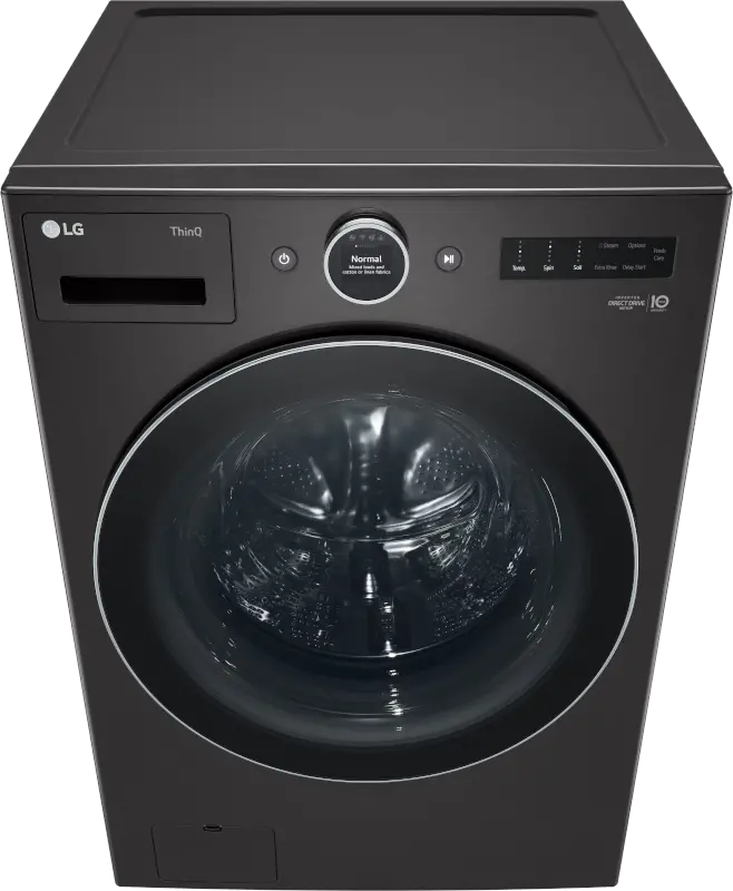 WM6700HBA LG 5 cu ft Front Load Washer - Black Steel 6700B-8
