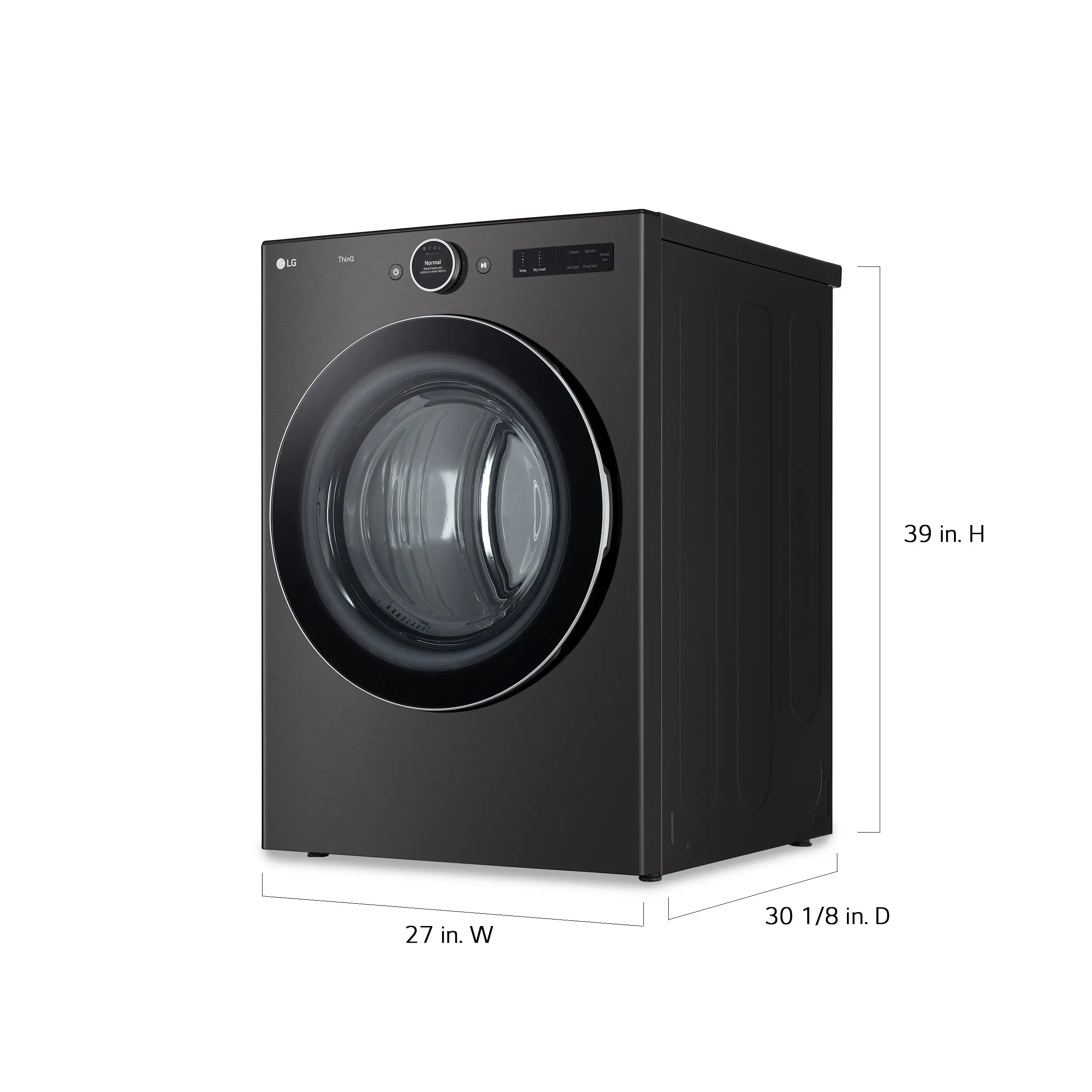 DLEX6700B LG 7.4 cu ft Electric Dryer - Black Steel 6700B-4
