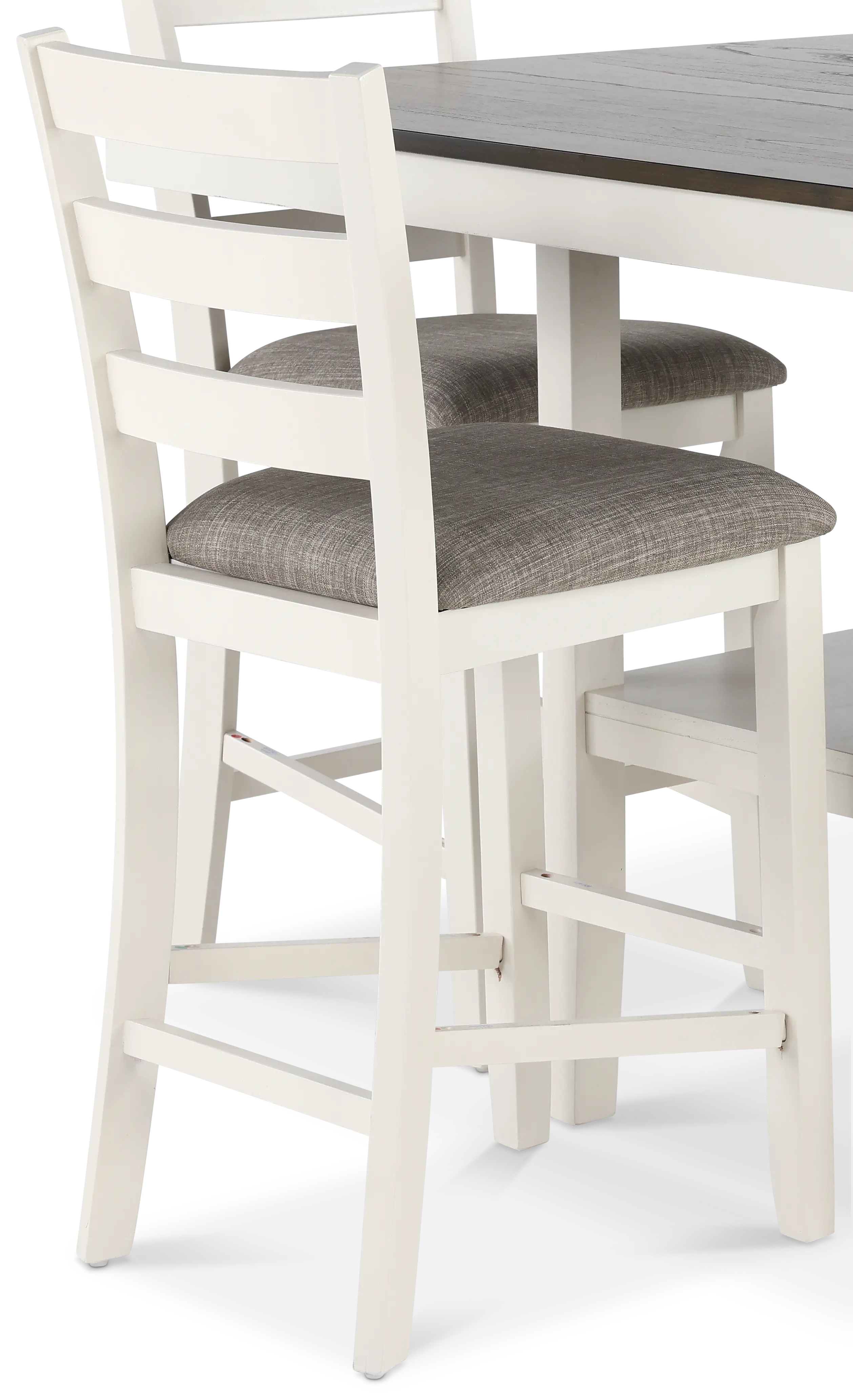 Tahoe Gray Oak and White 5 Piece Counter Height Dining Set-6
