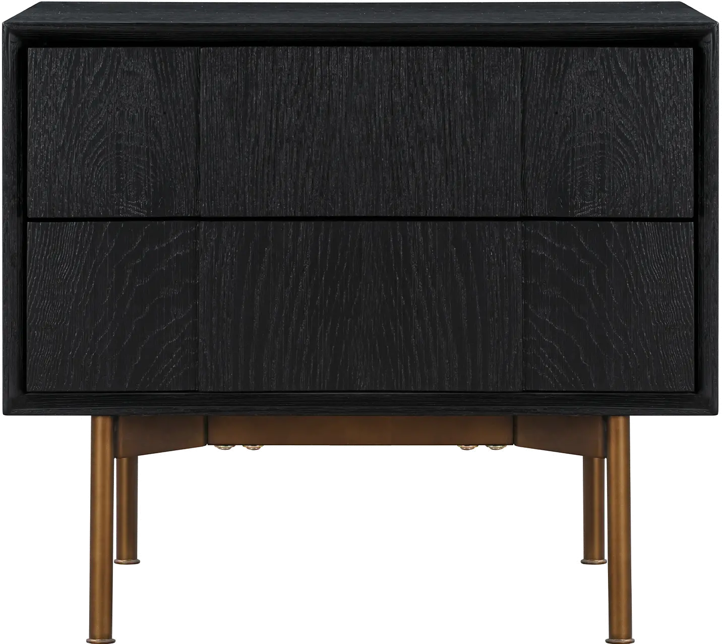 LCCFLABL Carnaby Black and Bronze 2 Drawer Nightstand-4
