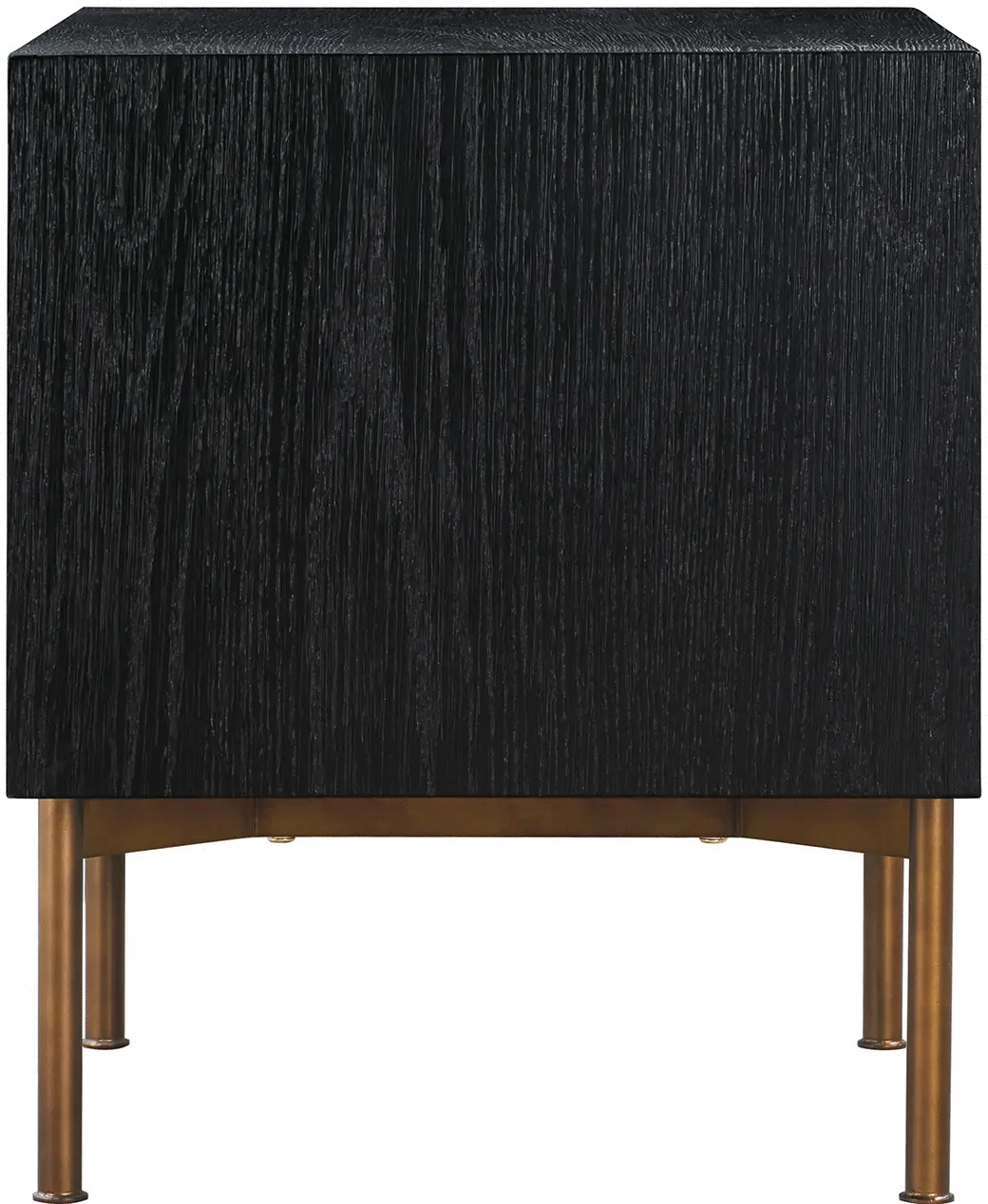 LCCFLABL Carnaby Black and Bronze 2 Drawer Nightstand-5