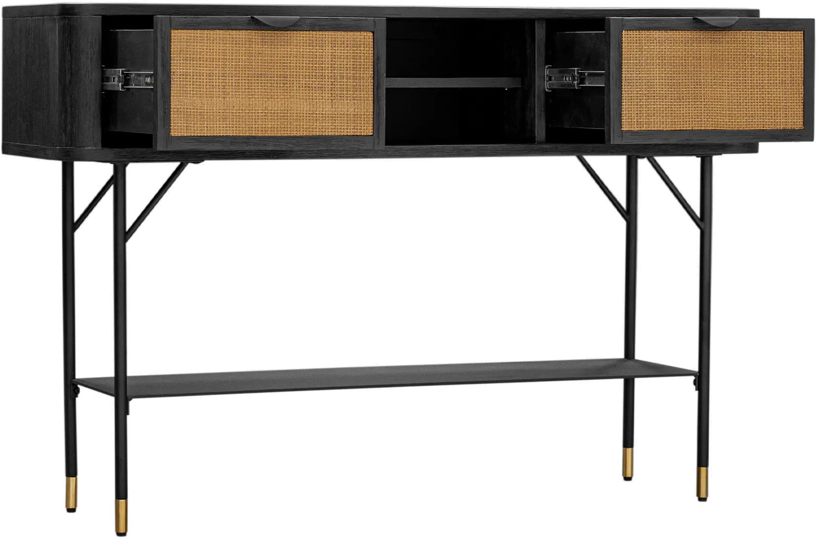 LCSRCNBL Saratoga Black Console Table-1