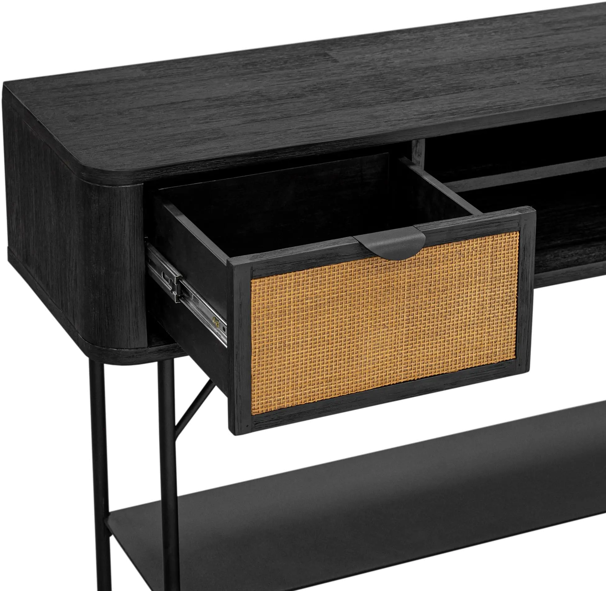 LCSRCNBL Saratoga Black Console Table-5