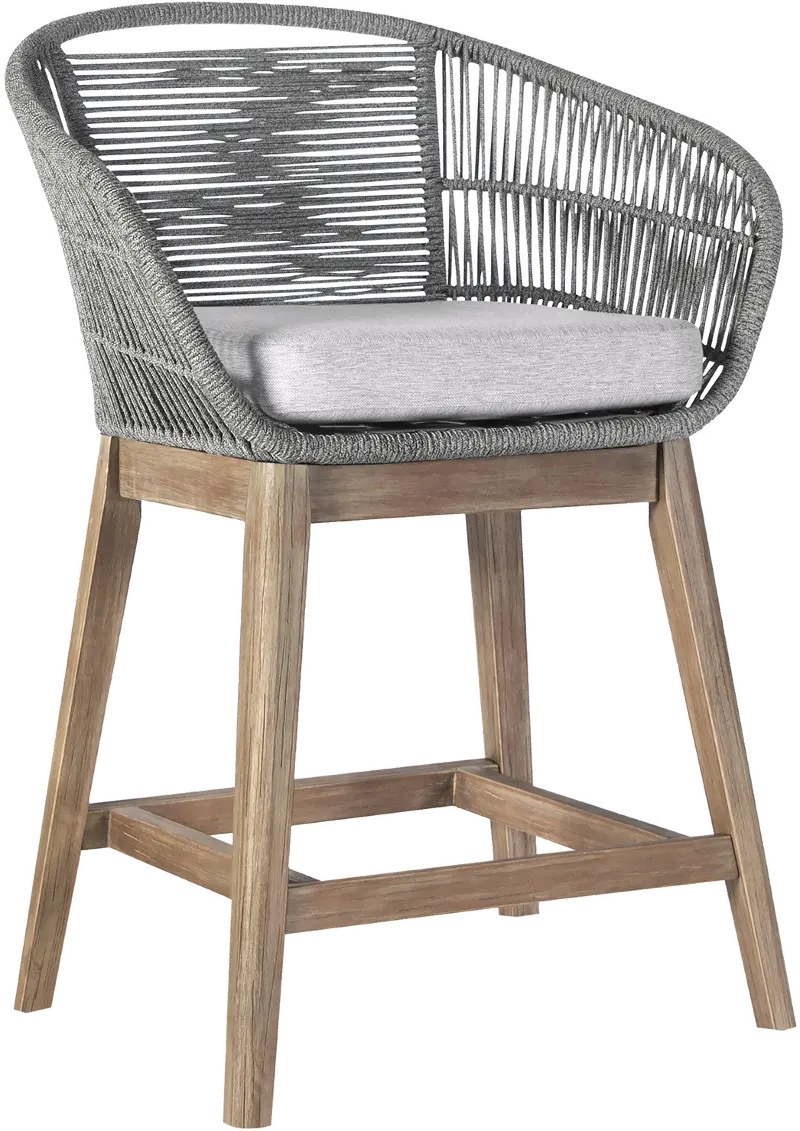 Tutti Frutti Natural Outdoor Counter Height Stool