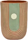 Brown and Green 8  Vase