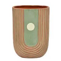 Brown and Green 8  Vase