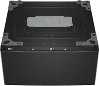 WD300CB LG Sidekick 1.0 cu ft Pedestal Washer - Black Steel