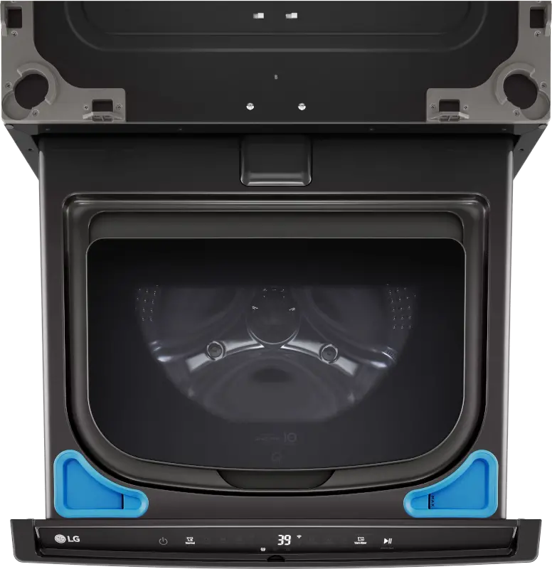 WD300CB LG Sidekick 1.0 cu ft Pedestal Washer - Black Steel-5