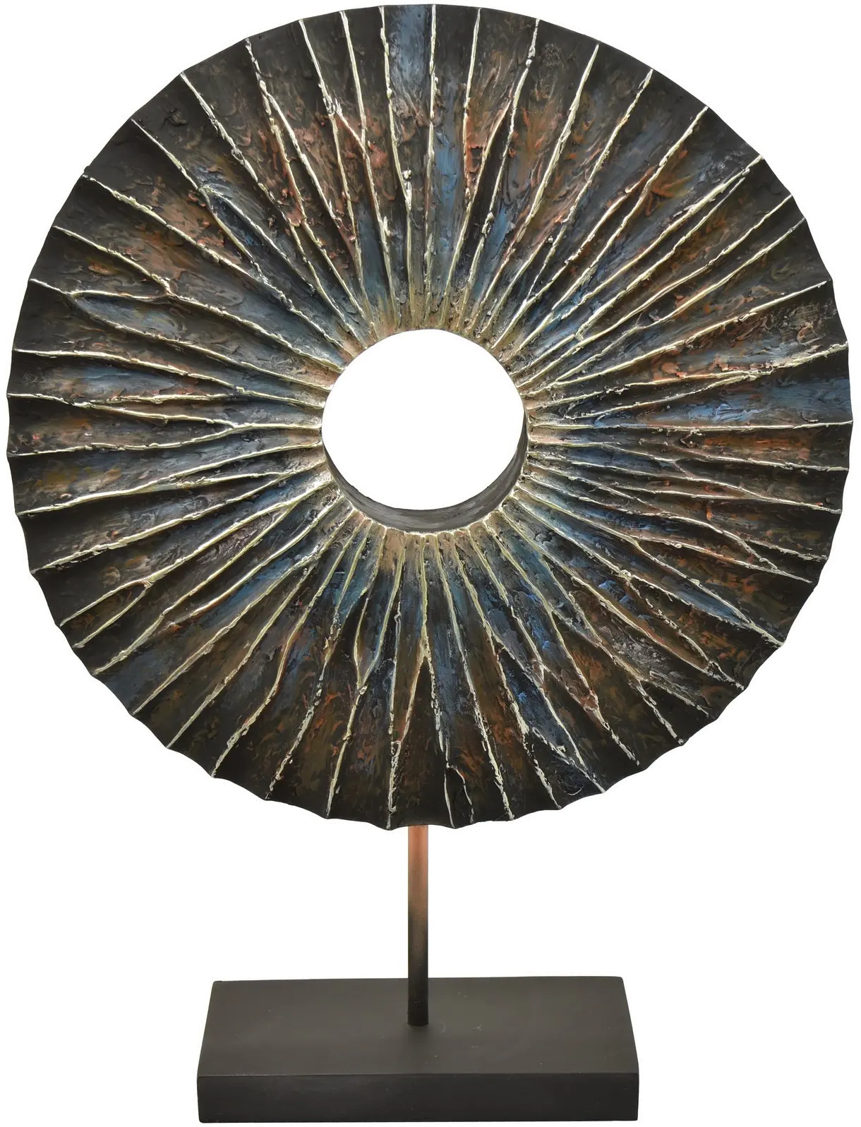 Large 17.25-Inch Multi-Colored Circle Statue-1