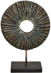 Medium 14-Inch Multi-Colored Circle Statue