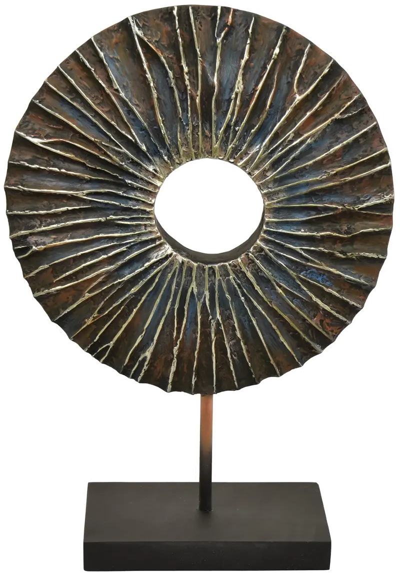 Medium 14-Inch Multi-Colored Circle Statue