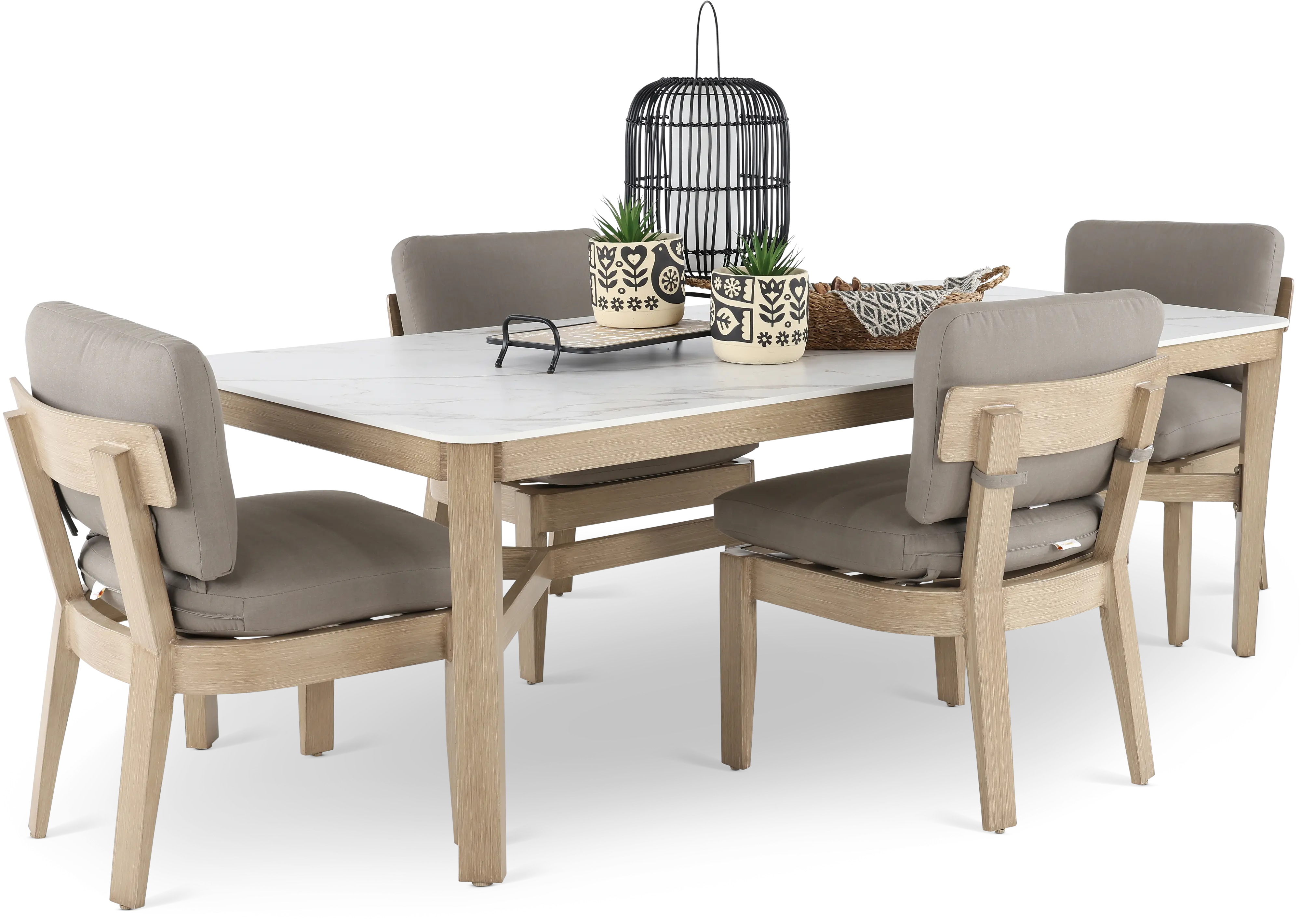 5PC/SONATA/TBL/4CHR Sonata 5 Piece Patio Dining Set-5