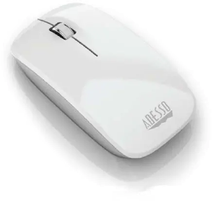 iMOUSE-M300 WHT Adesso iMouse M300 White Wireless Optical Mouse-1