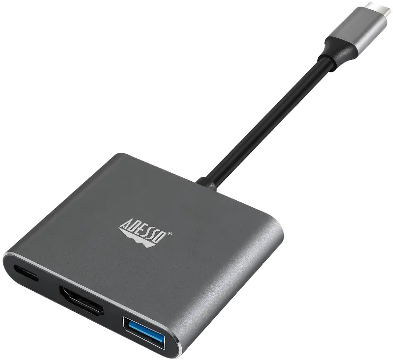 Adesso 3-In-1 USB-C Docking Station