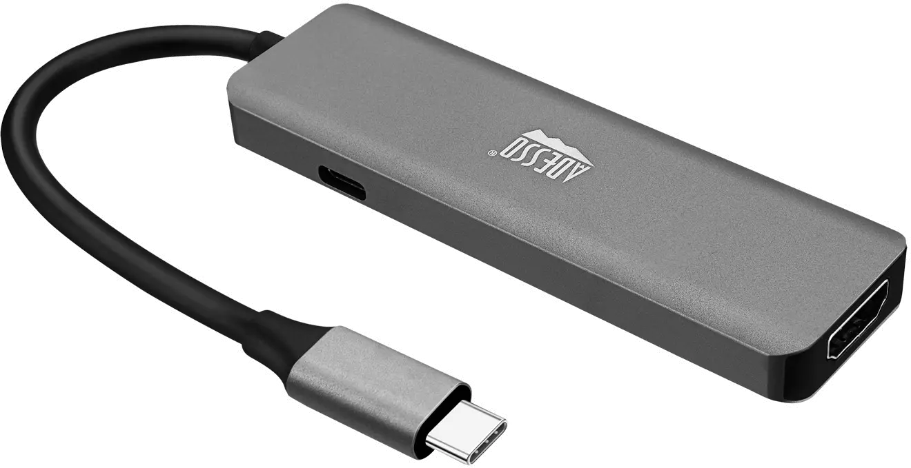 AUH-4020 Adesso 6-In-1 USB-C Multiport Docking Station-1