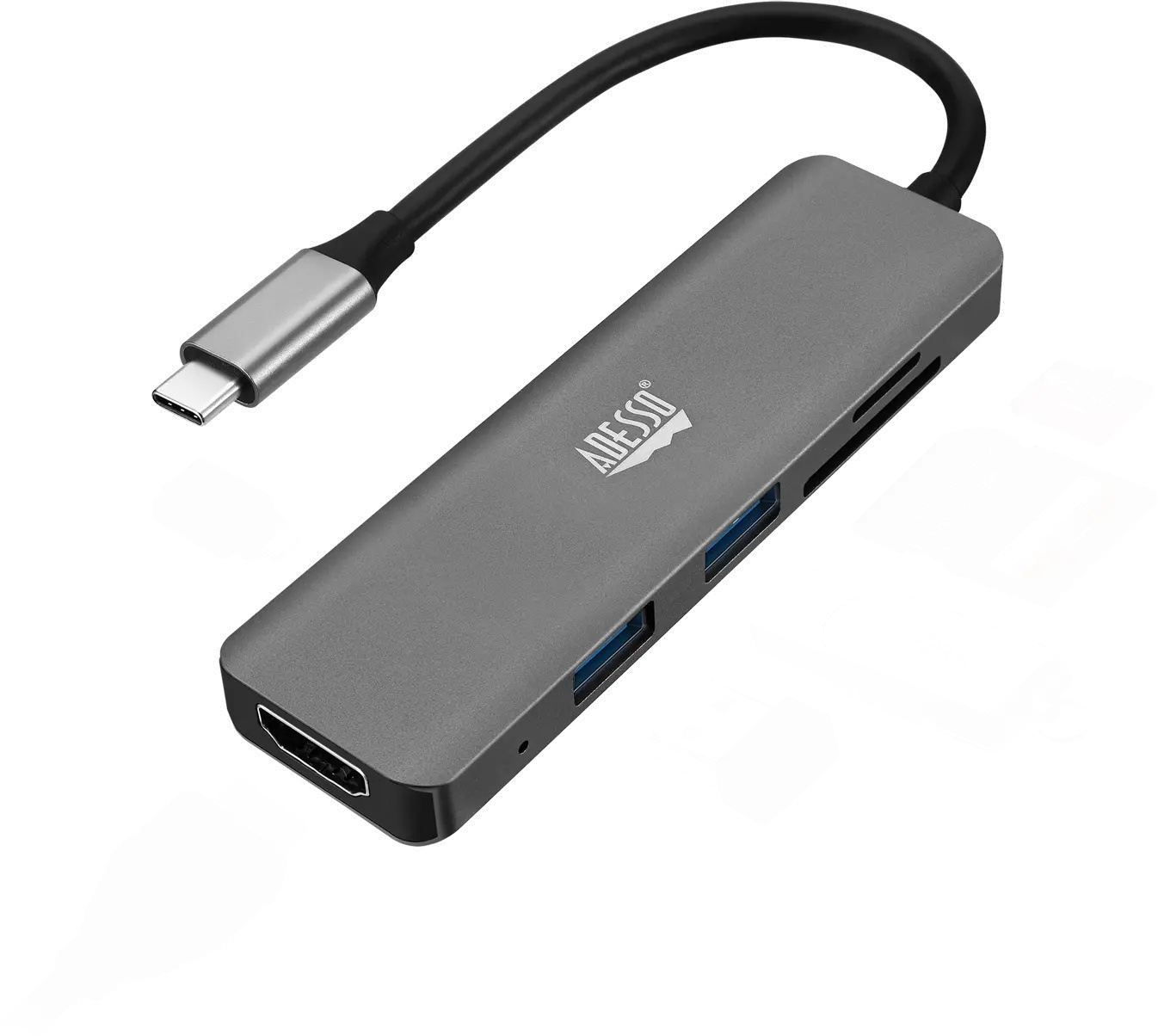 AUH-4020 Adesso 6-In-1 USB-C Multiport Docking Station-4