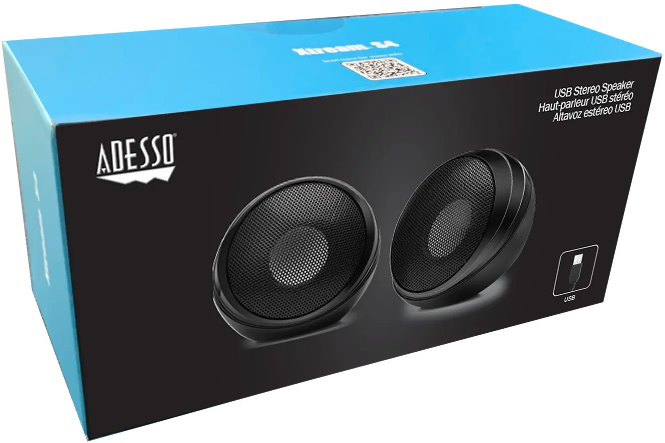 XTREAM-S4 Adesso Xtream S4 USB Powered Desktop Speakers-9