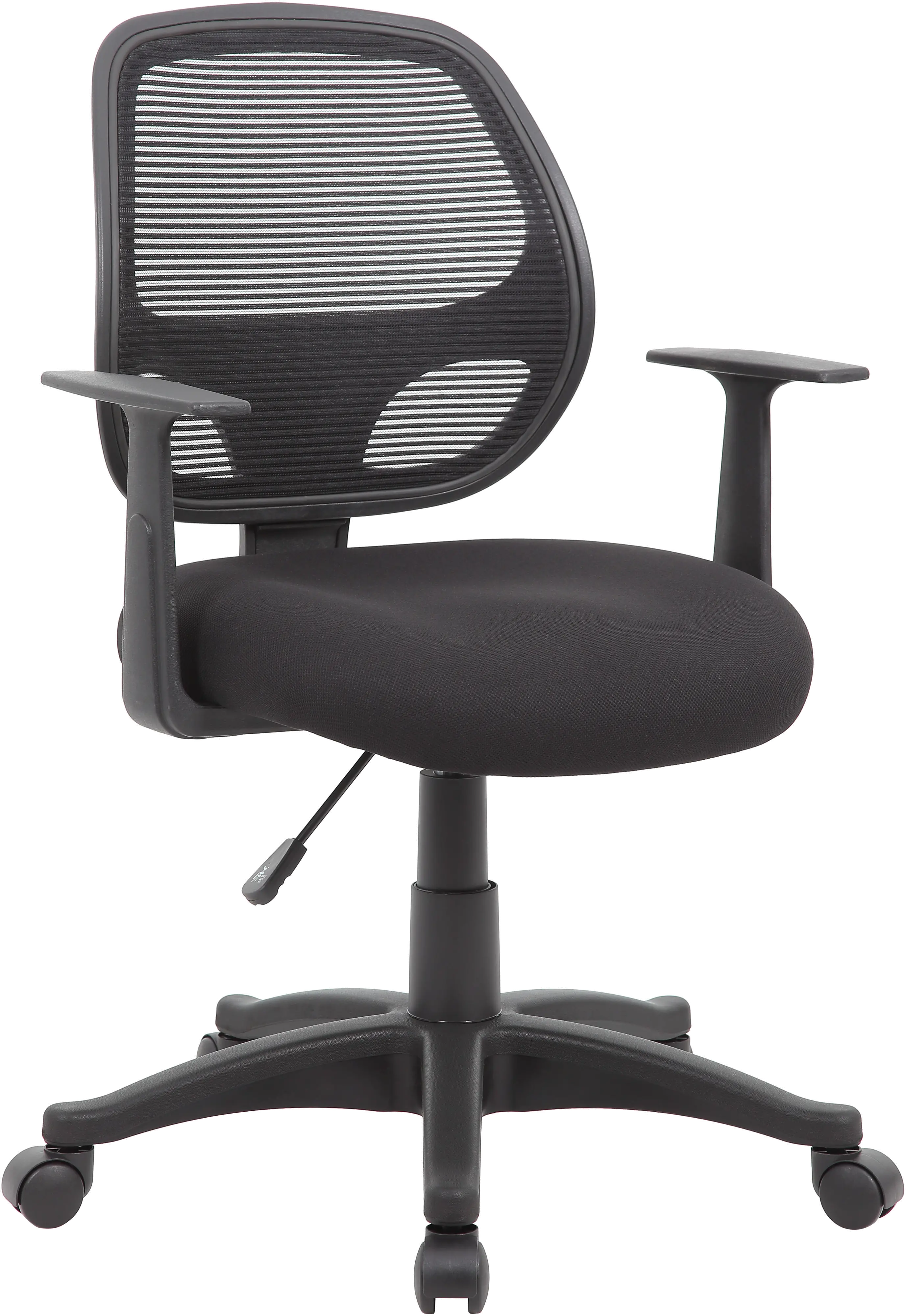 Boss Commercial Grade Black Mesh Task Chair with Arms-1