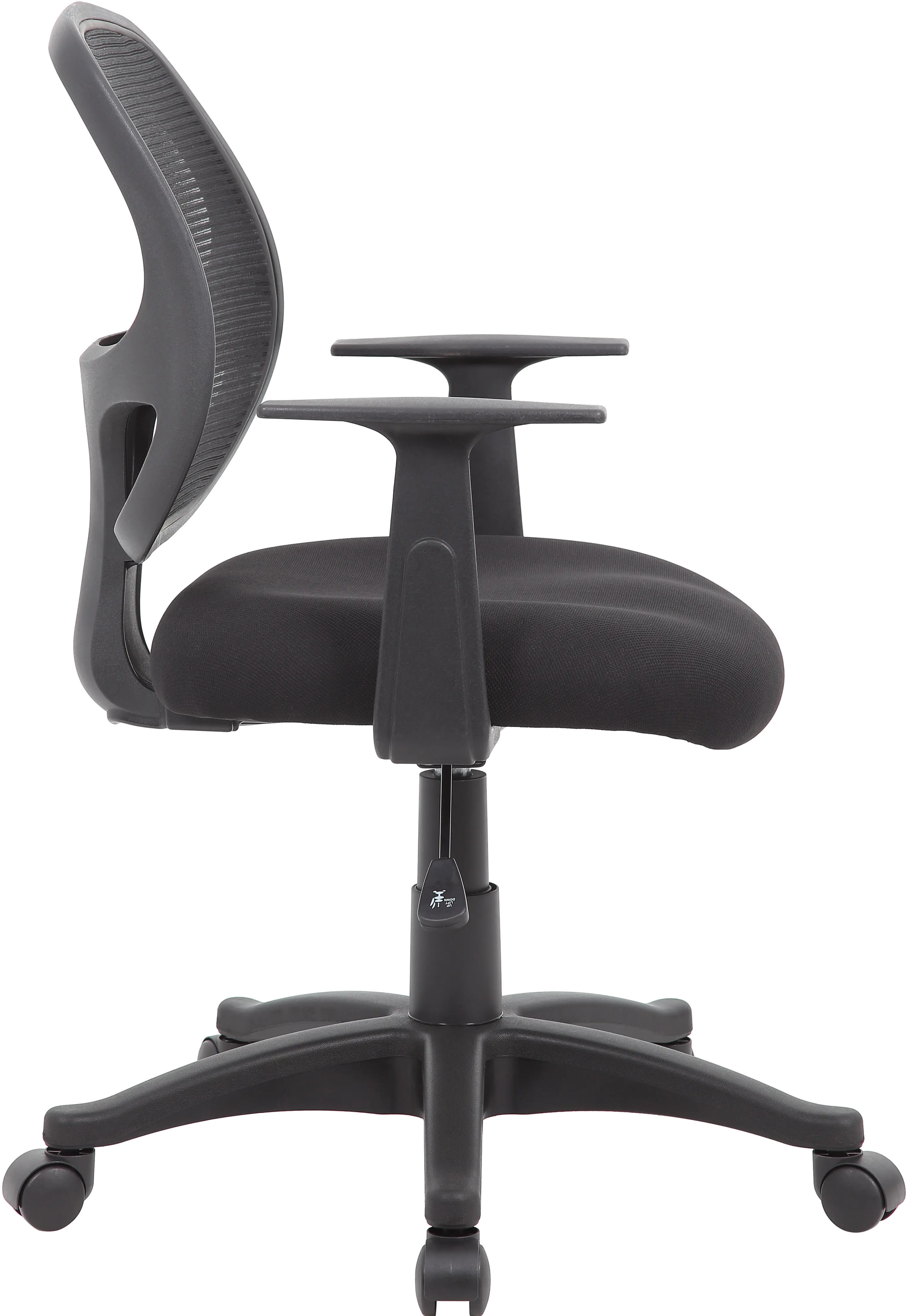 Boss Commercial Grade Black Mesh Task Chair with Arms-3