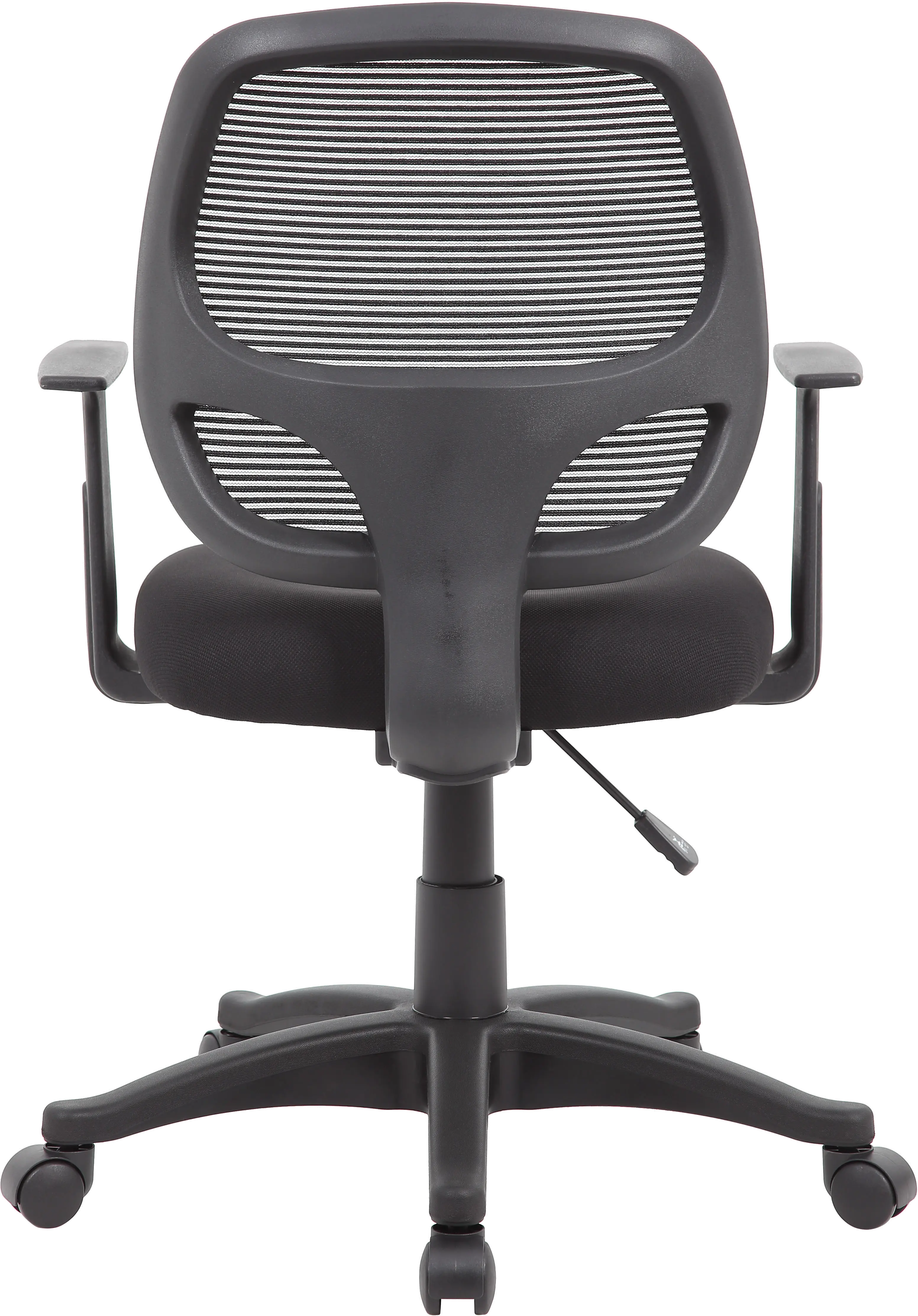 Boss Commercial Grade Black Mesh Task Chair with Arms-4