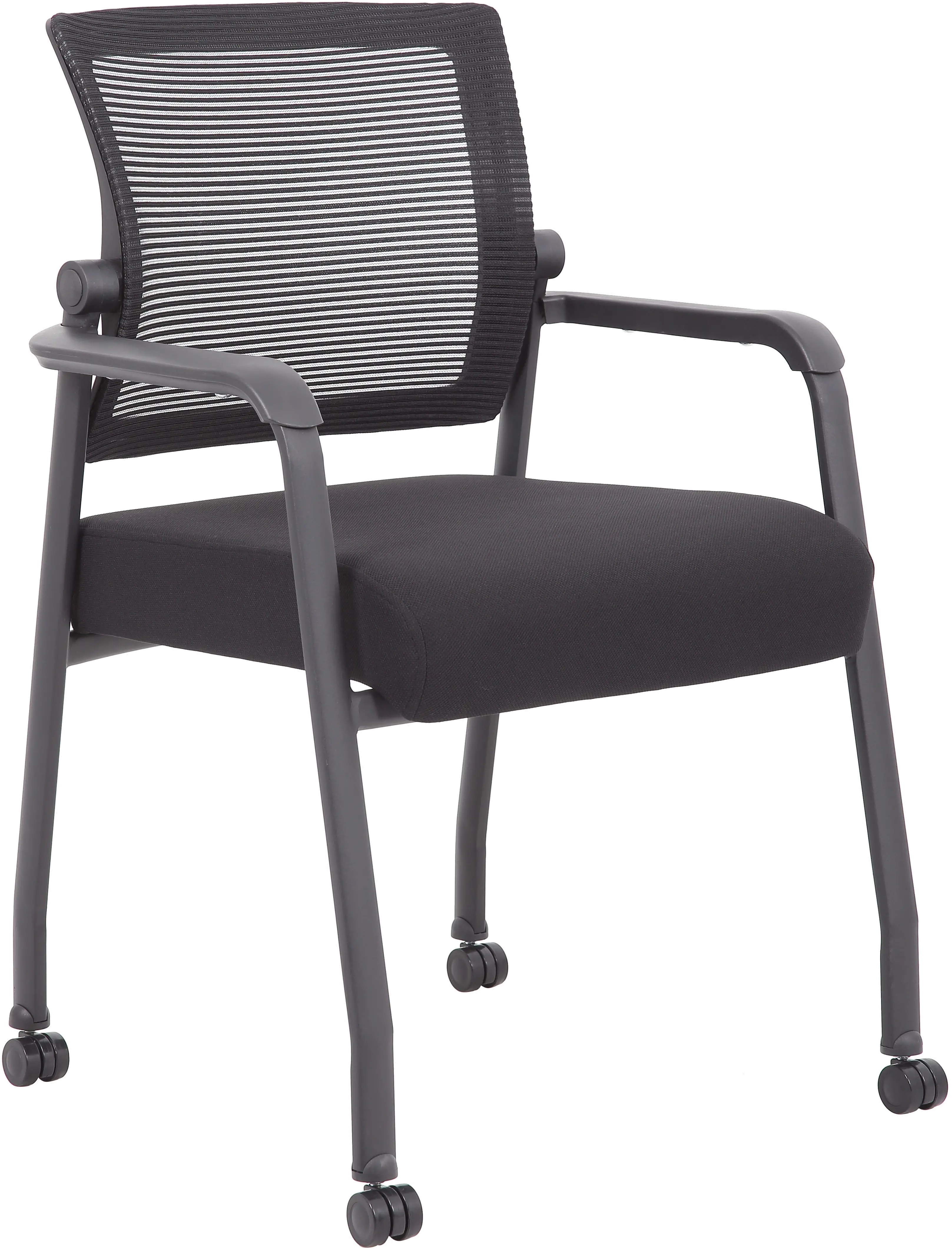 Boss Black Mesh Guest Chair-1