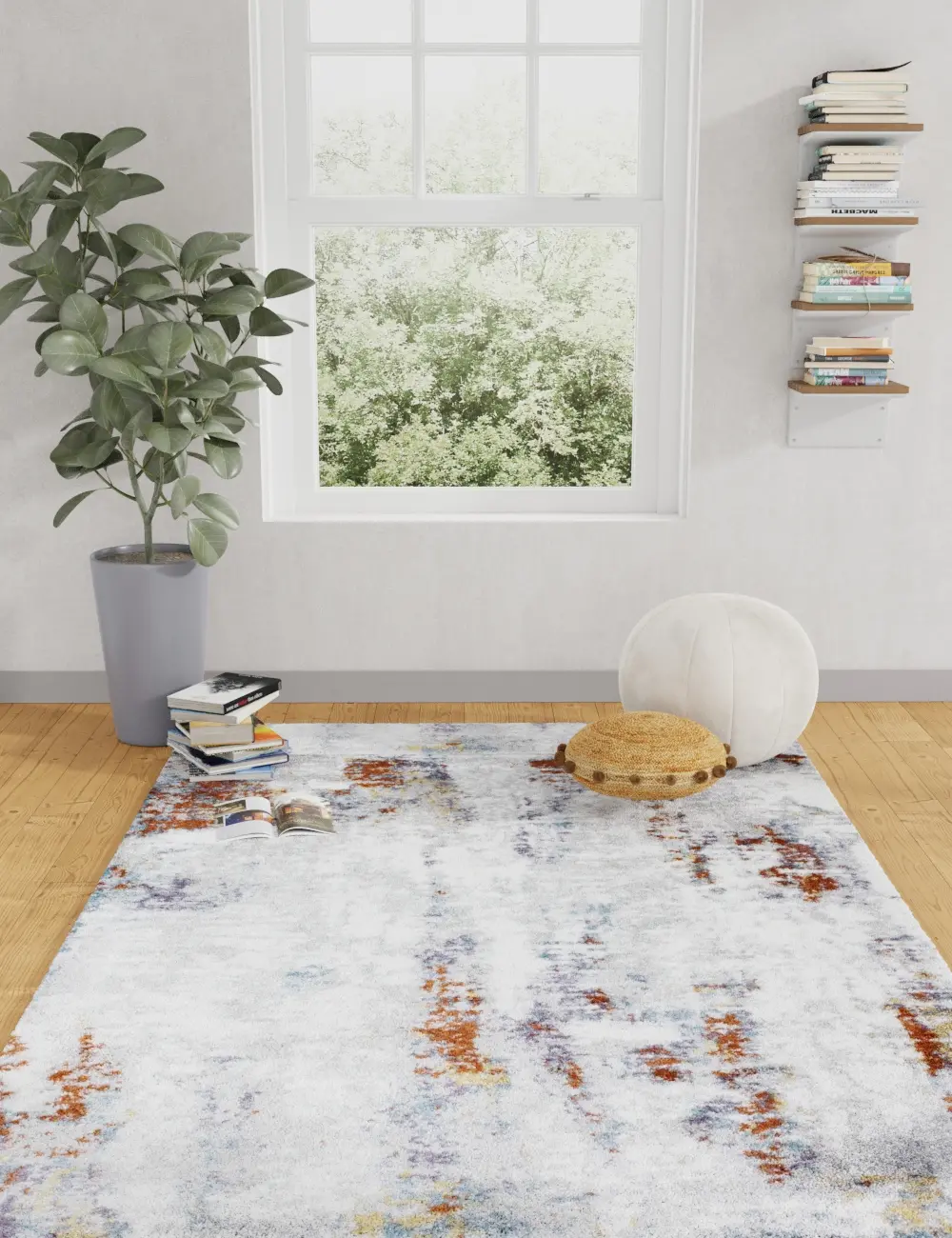 A164-MULTI-76X96-AND101 Finnian Multi-Colored 8 x 10 Area Rug-3