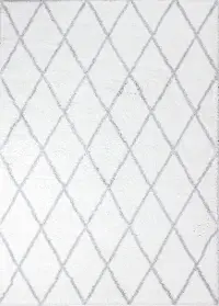 A164-WHGY-5X7.6-AND104 Faris White and Gray 5 x 8 Area Rug