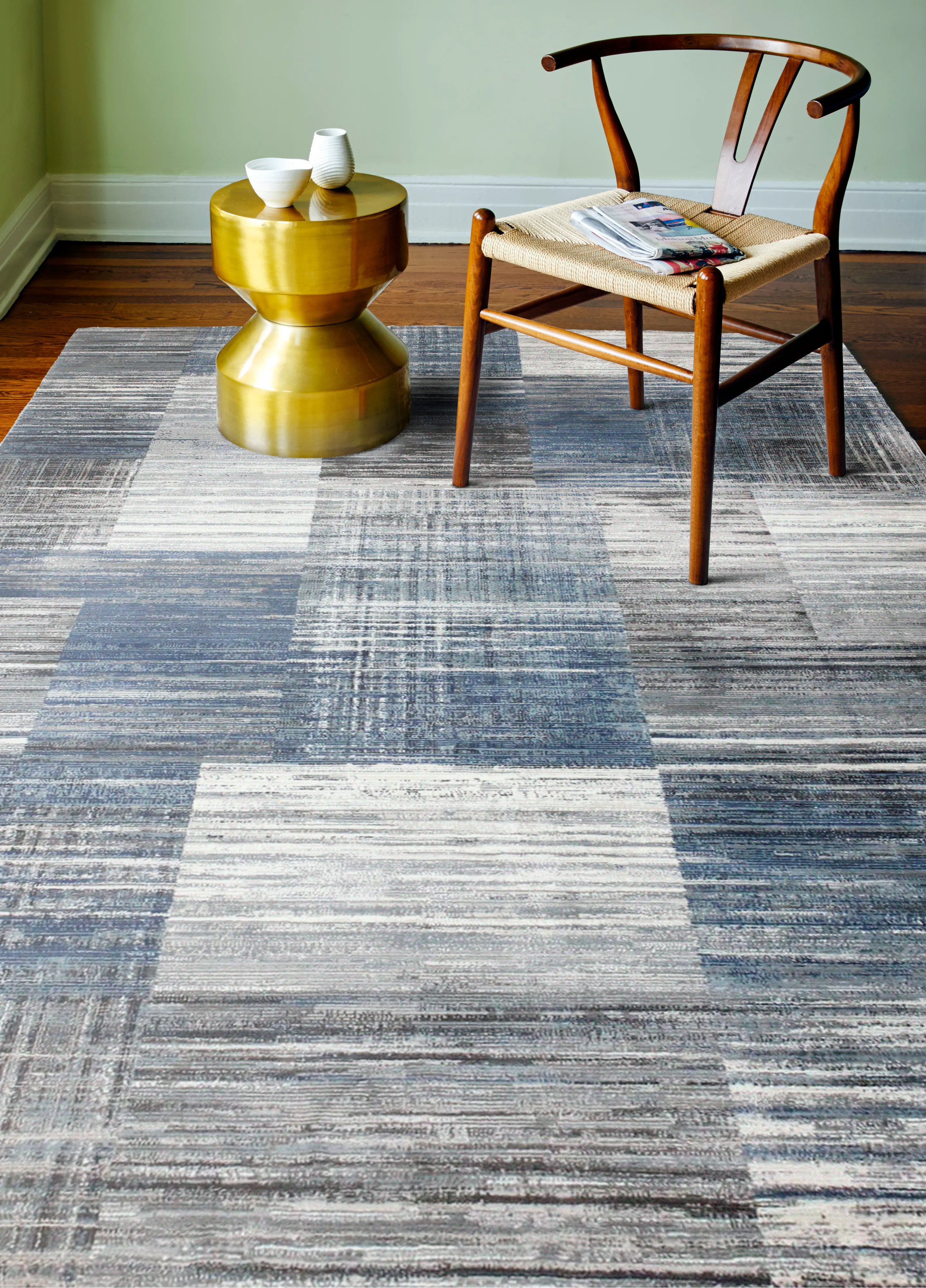 C191-BLBE-9X12-CM109 Laney Blue and Gray 9 x 12 Area Rug-3