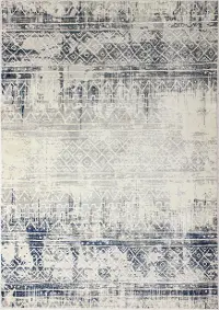 C191-BLBE-8X10-CM111 Livia Blue and Gray Bohemian 8 x 10 Area Rug