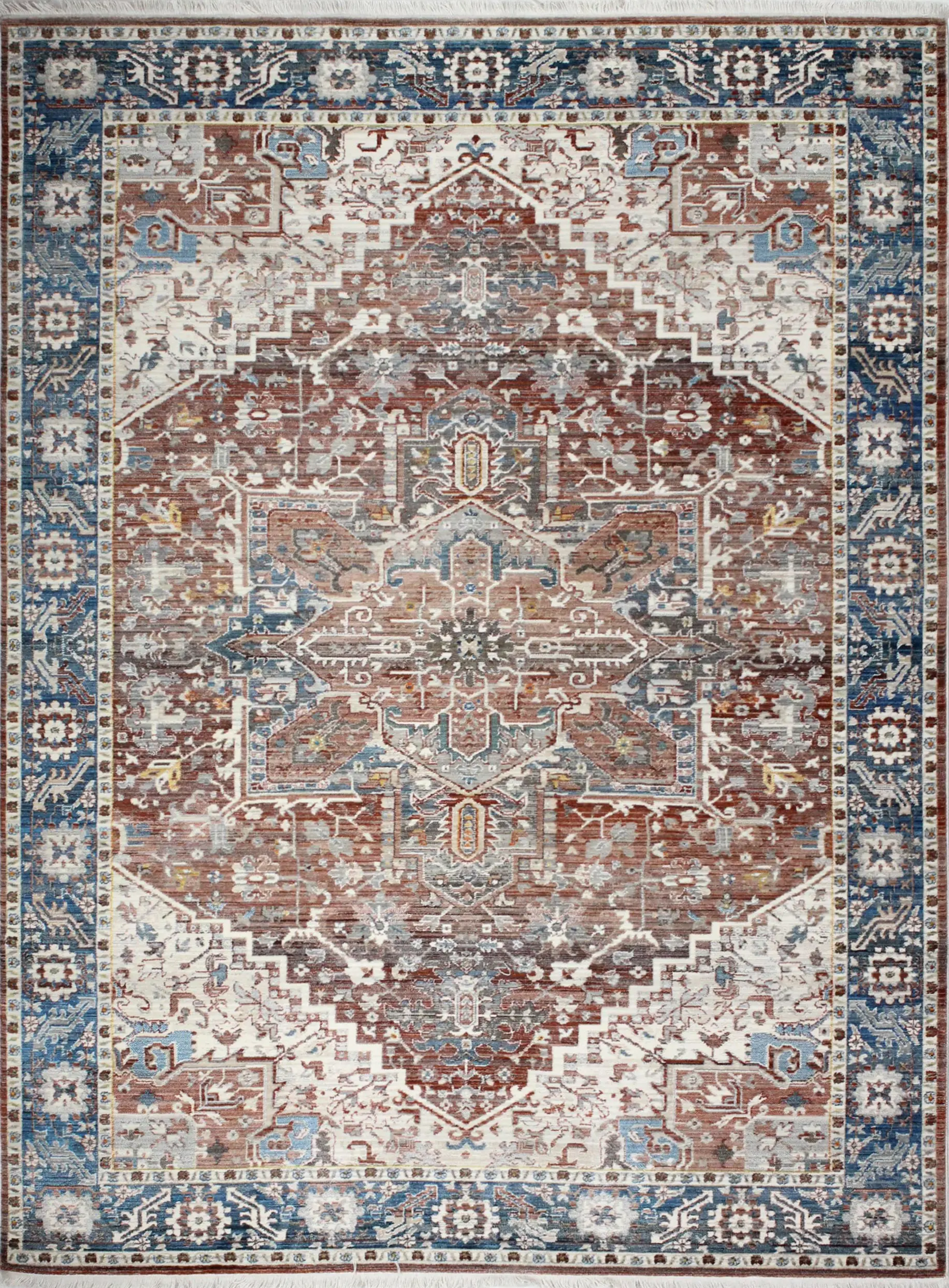 C192-RU-9X12-CN101 Gatlin Bohemian Rust 9 x 12 Area Rug-2