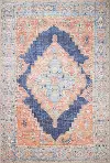 I166-NV-8X10-NH208 Zoelle Distressed Navy 8 x 10 Area Rug