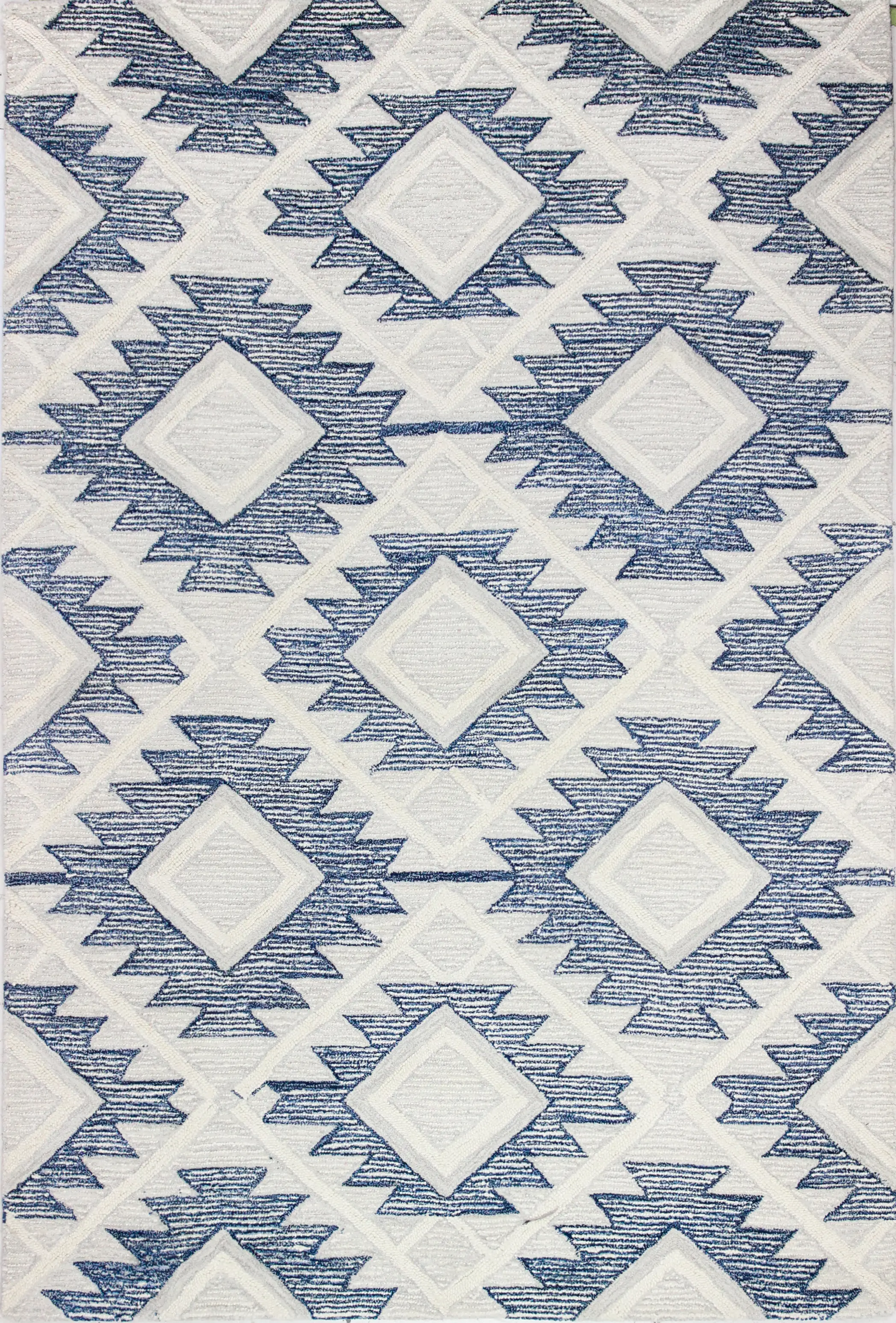 R120-BEBL-4X6-CL210 Emir Blue and Beige 4 x 6 Area Rug-2