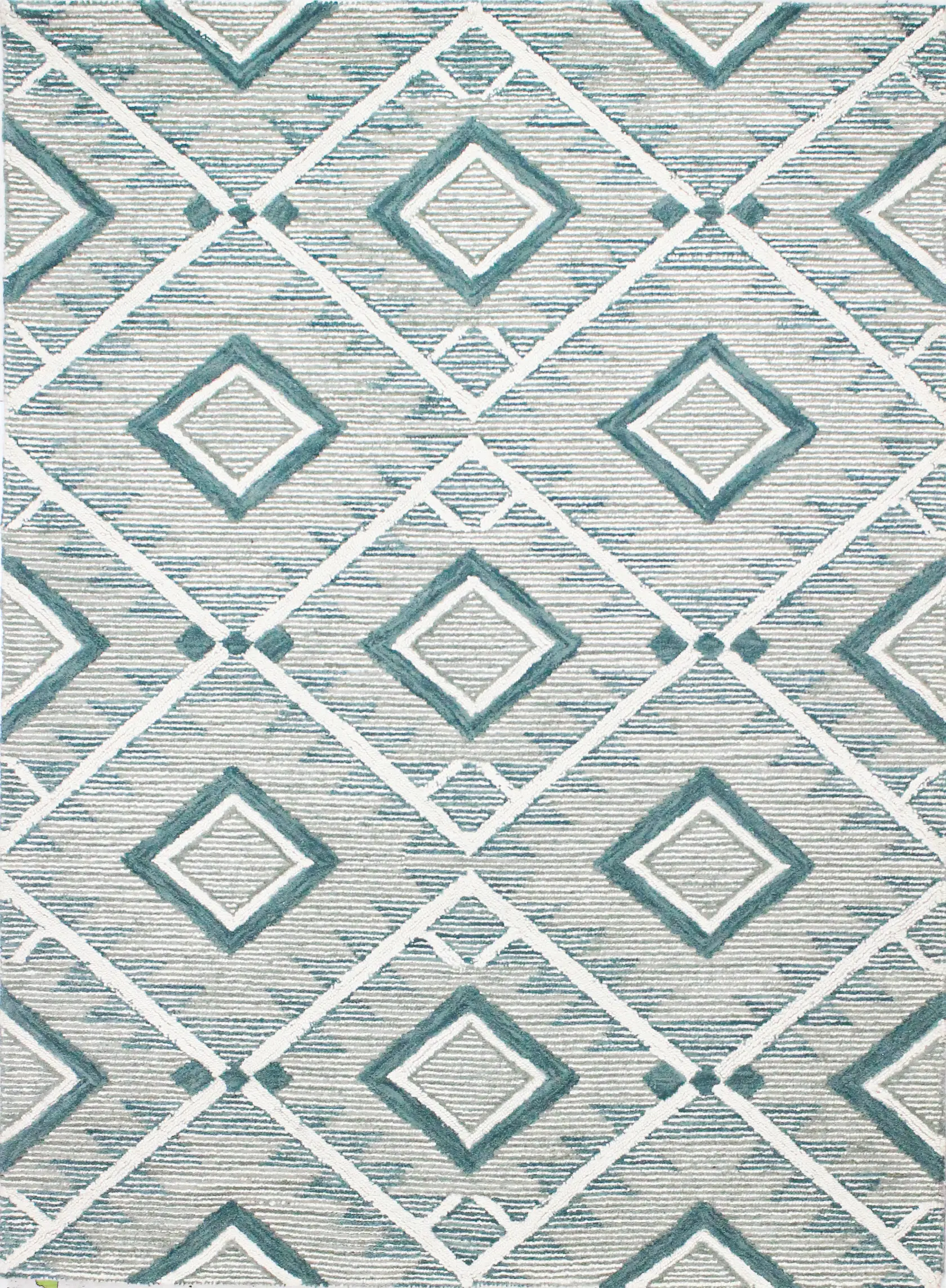 R120-TE-76X96-CL219 Ember Geometric Teal 8 x 10 Area Rug-2